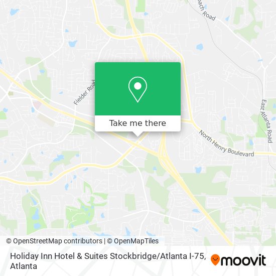 Mapa de Holiday Inn Hotel & Suites Stockbridge / Atlanta I-75