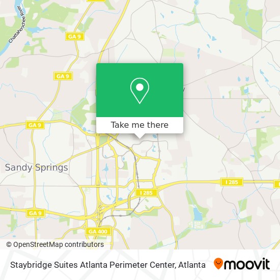 Mapa de Staybridge Suites Atlanta Perimeter Center