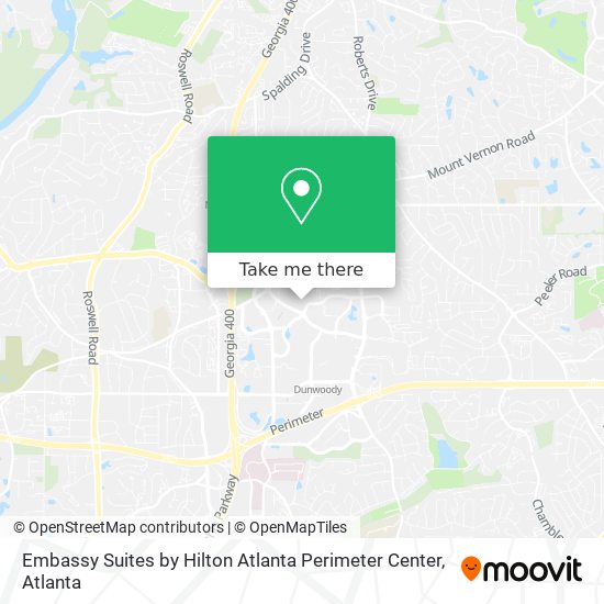 Embassy Suites by Hilton Atlanta Perimeter Center map