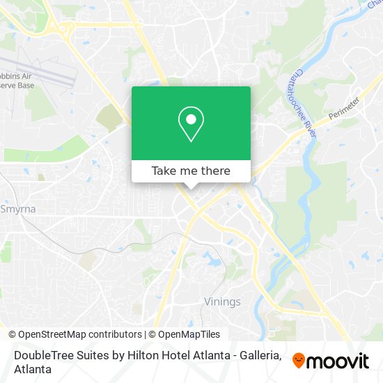 Mapa de DoubleTree Suites by Hilton Hotel Atlanta - Galleria