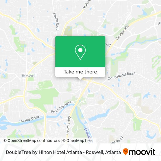DoubleTree by Hilton Hotel Atlanta - Roswell map