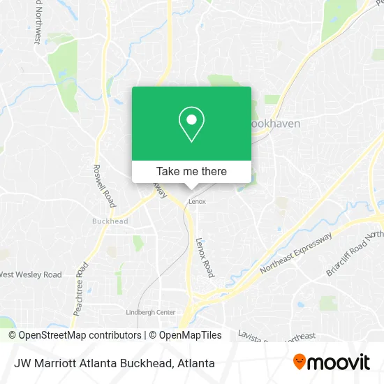 JW Marriott Atlanta Buckhead map