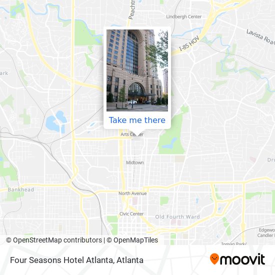 Mapa de Four Seasons Hotel Atlanta