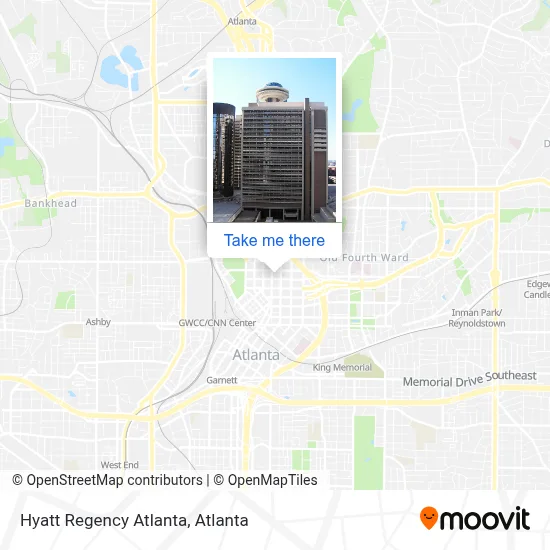 Hyatt Regency Atlanta map
