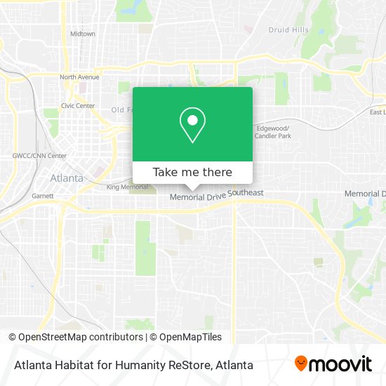 Mapa de Atlanta Habitat for Humanity ReStore