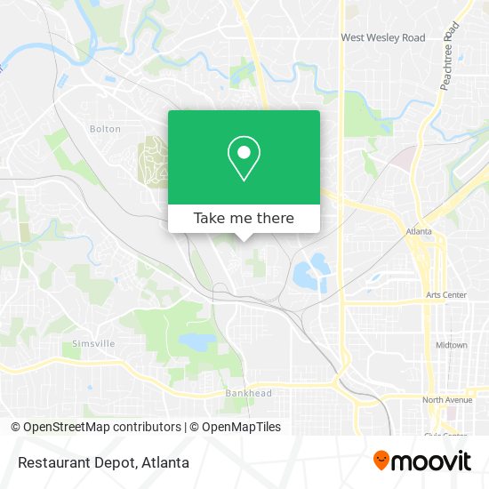 Restaurant Depot map