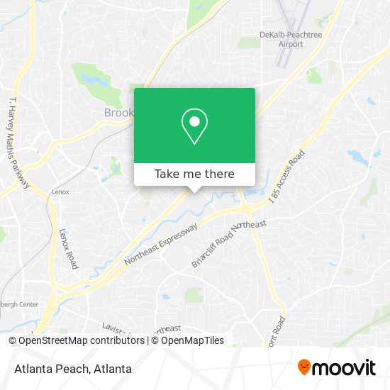 Atlanta Peach map