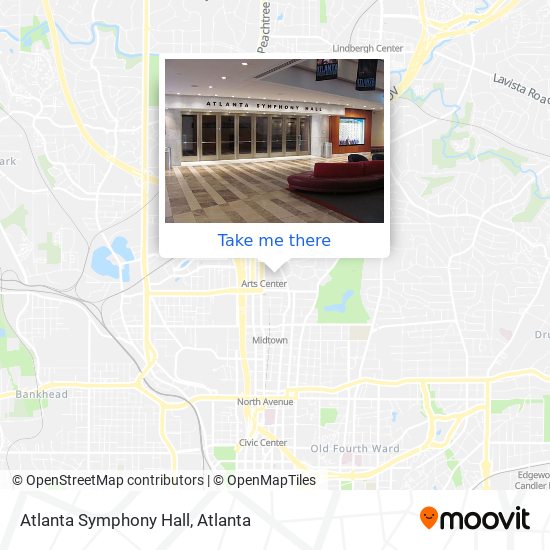 Mapa de Atlanta Symphony Hall