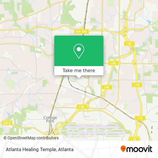 Atlanta Healing Temple map