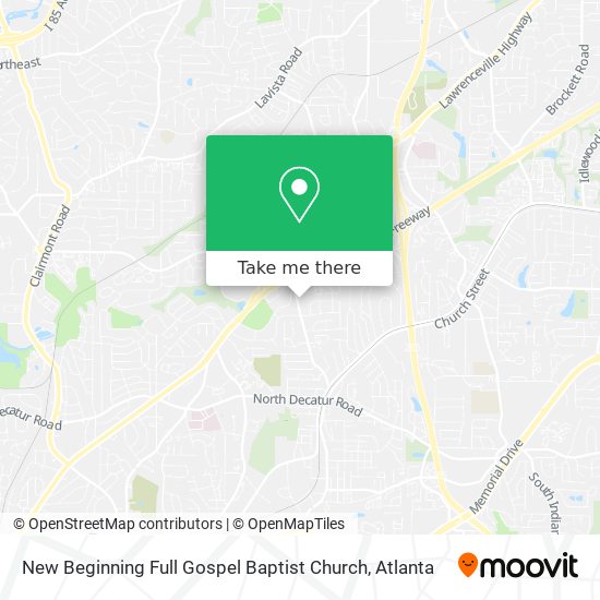 Mapa de New Beginning Full Gospel Baptist Church