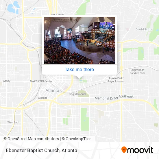 Ebenezer Baptist Church map