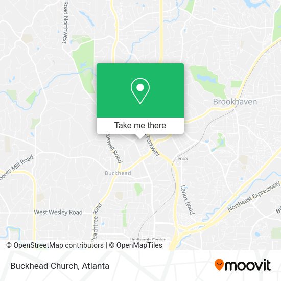 Buckhead Church map