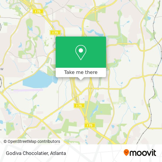 Godiva Chocolatier map