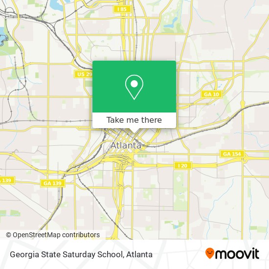 Mapa de Georgia State Saturday School