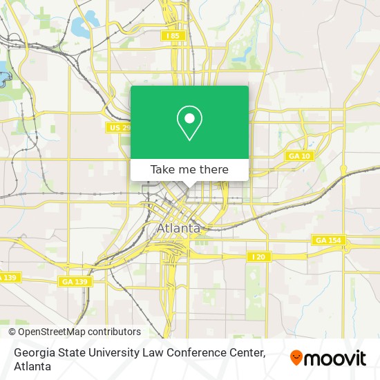 Georgia State University Law Conference Center map