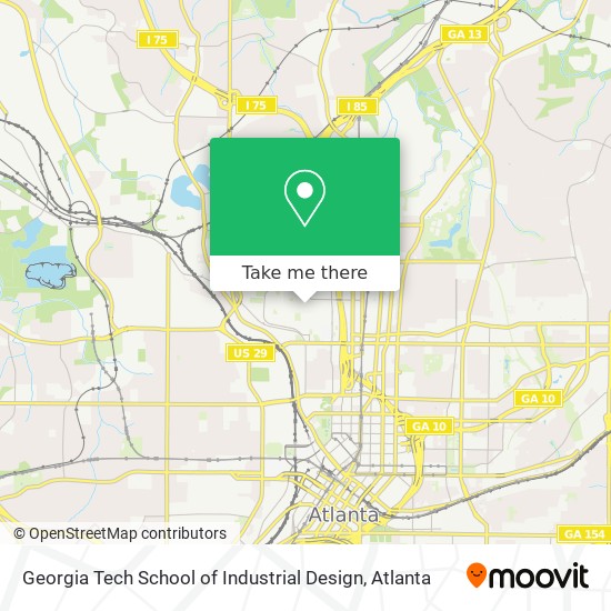 Georgia Tech School of Industrial Design map