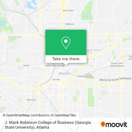 Mapa de J. Mack Robinson College of Business (Georgia State University)