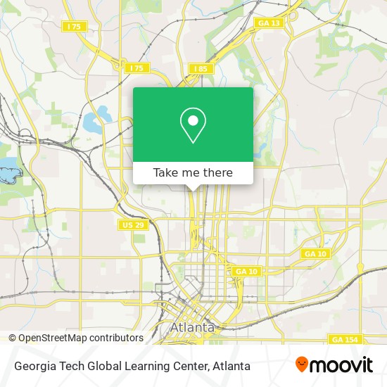 Georgia Tech Global Learning Center map