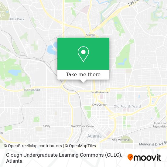Clough Undergraduate Learning Commons (CULC) map