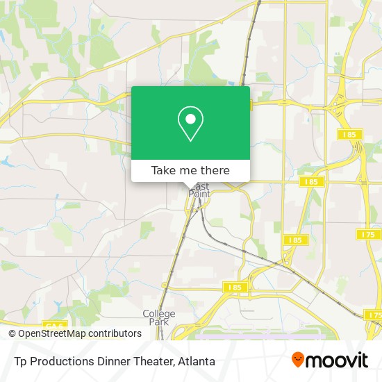 Tp Productions Dinner Theater map