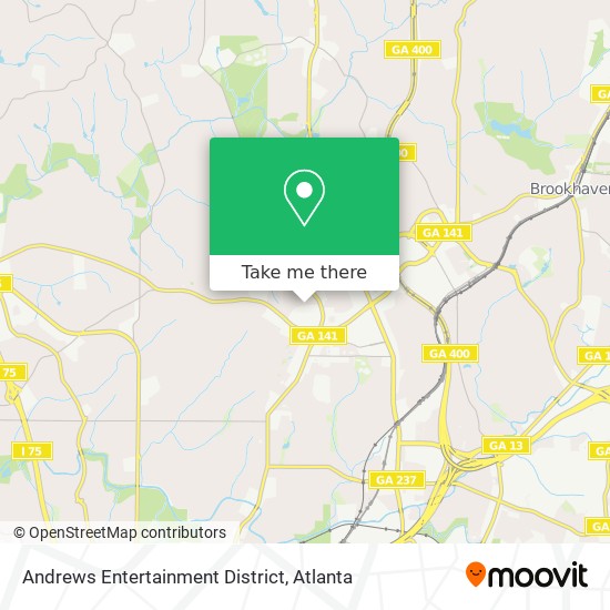 Andrews Entertainment District map