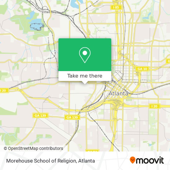 Mapa de Morehouse School of Religion