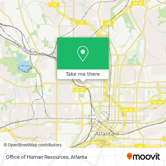 Office of Human Resources map