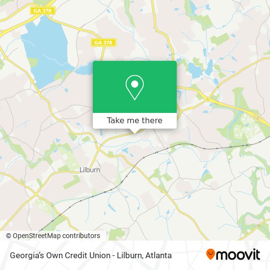 Georgia’s Own Credit Union - Lilburn map