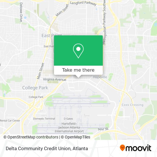 Delta Community Credit Union map