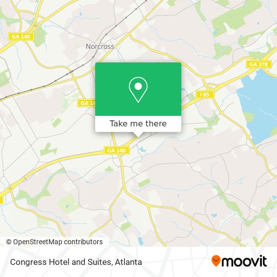 Congress Hotel and Suites map