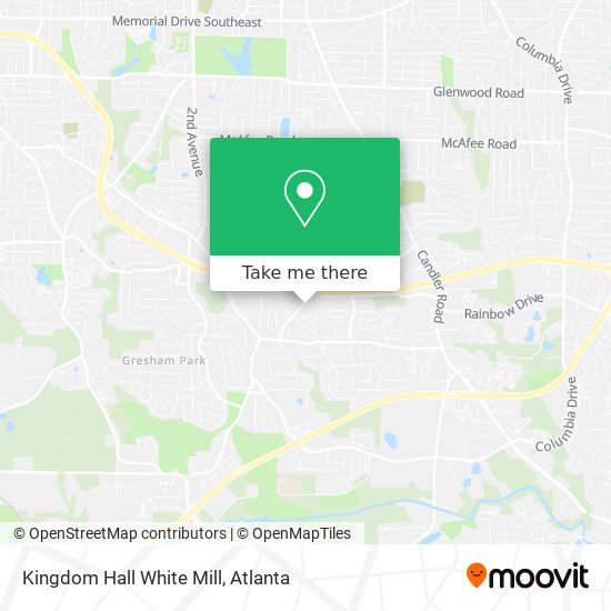 Mapa de Kingdom Hall White Mill