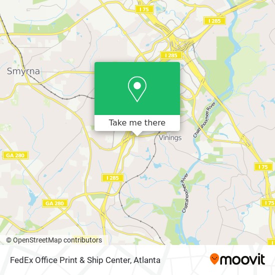 Mapa de FedEx Office Print & Ship Center