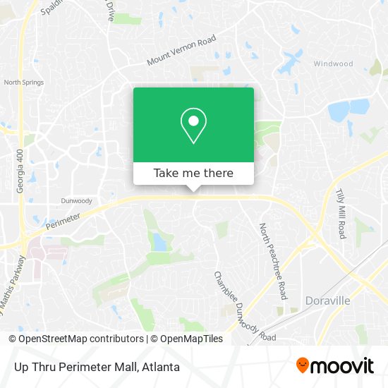 Mapa de Up Thru Perimeter Mall