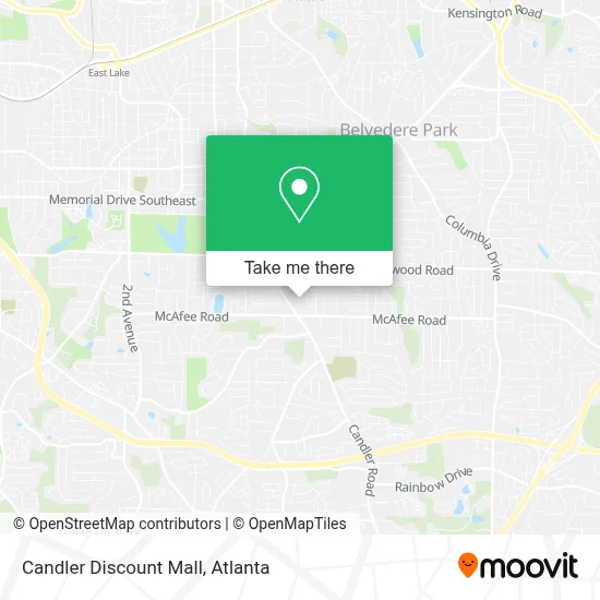 Candler Discount Mall map