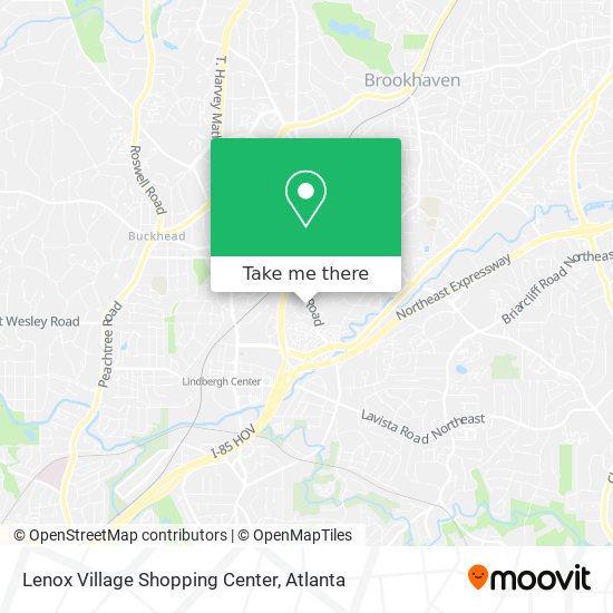 Mapa de Lenox Village Shopping Center