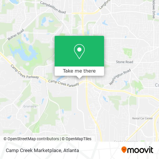 Camp Creek Marketplace map