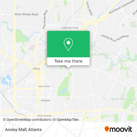 Ansley Mall map