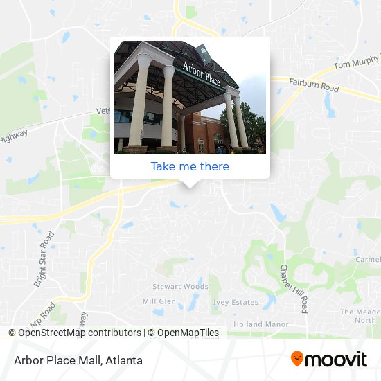 Arbor Place Mall map