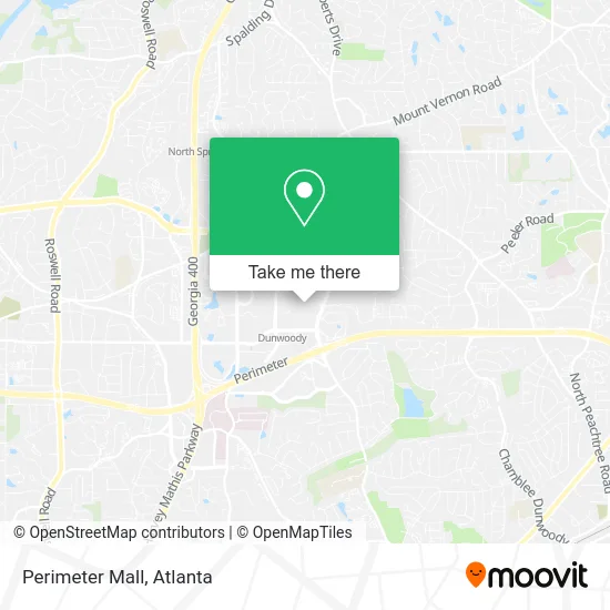 Perimeter Mall map