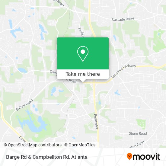 Barge Rd & Campbellton Rd map