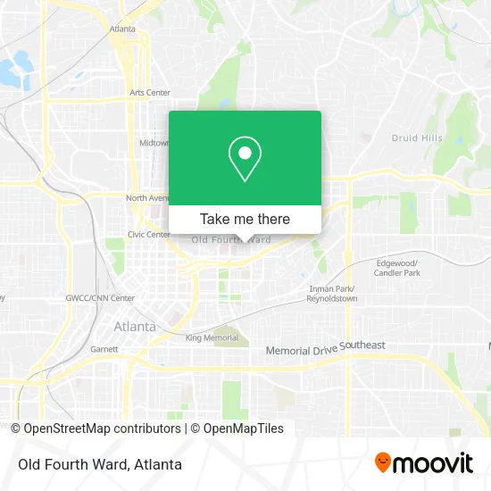 Mapa de Old Fourth Ward