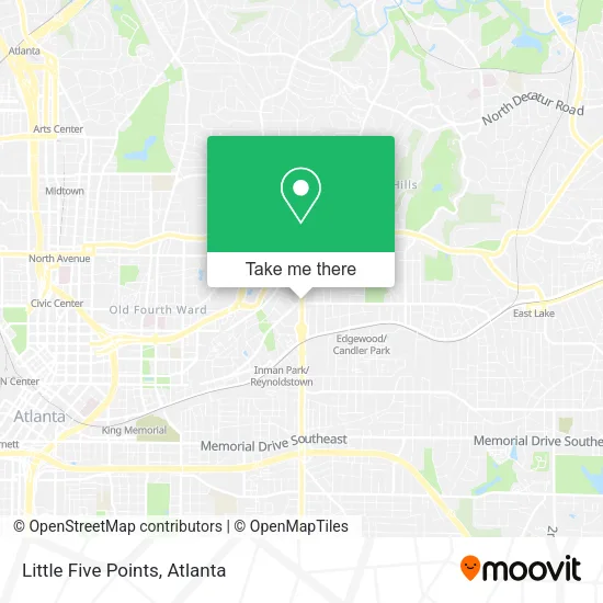 Mapa de Little Five Points