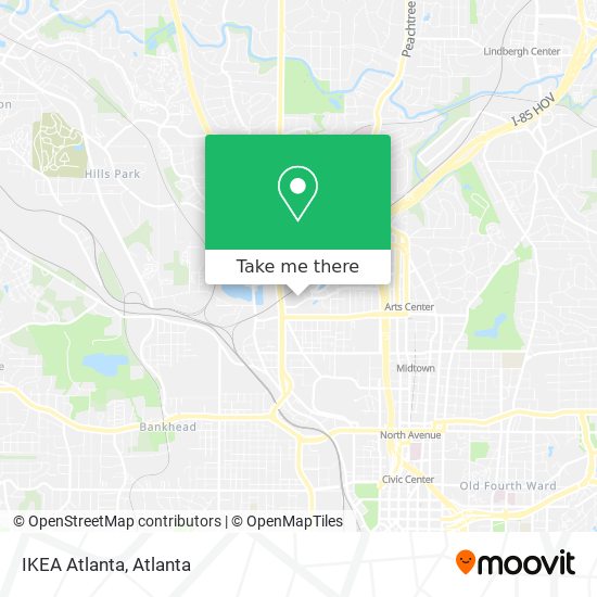 IKEA Atlanta map