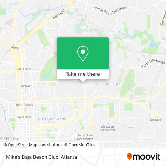 Mike's Baja Beach Club map