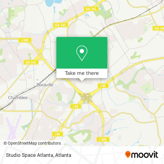 Mapa de Studio Space Atlanta