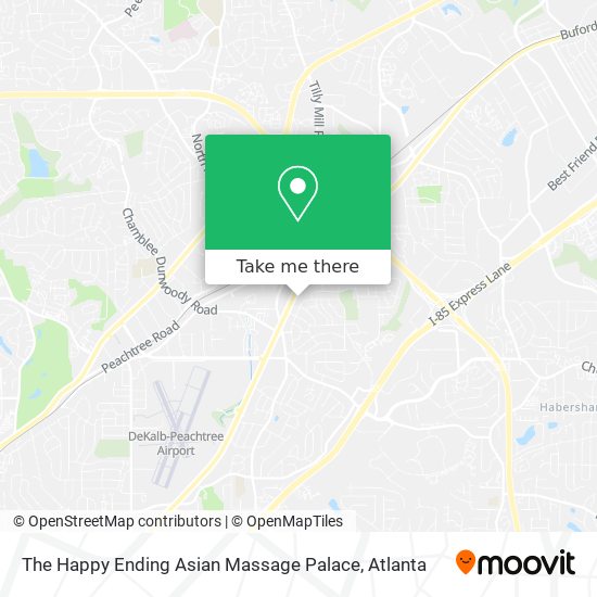The Happy Ending Asian Massage Palace map