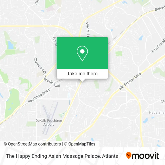 Mapa de The Happy Ending Asian Massage Palace