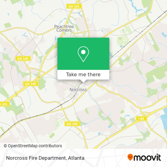 Norcross Fire Department map