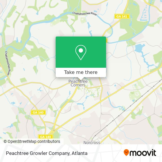 Peachtree Growler Company map