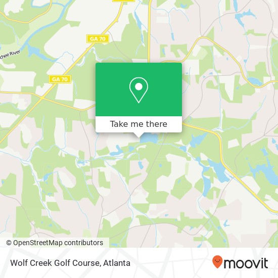 Wolf Creek Golf Course map